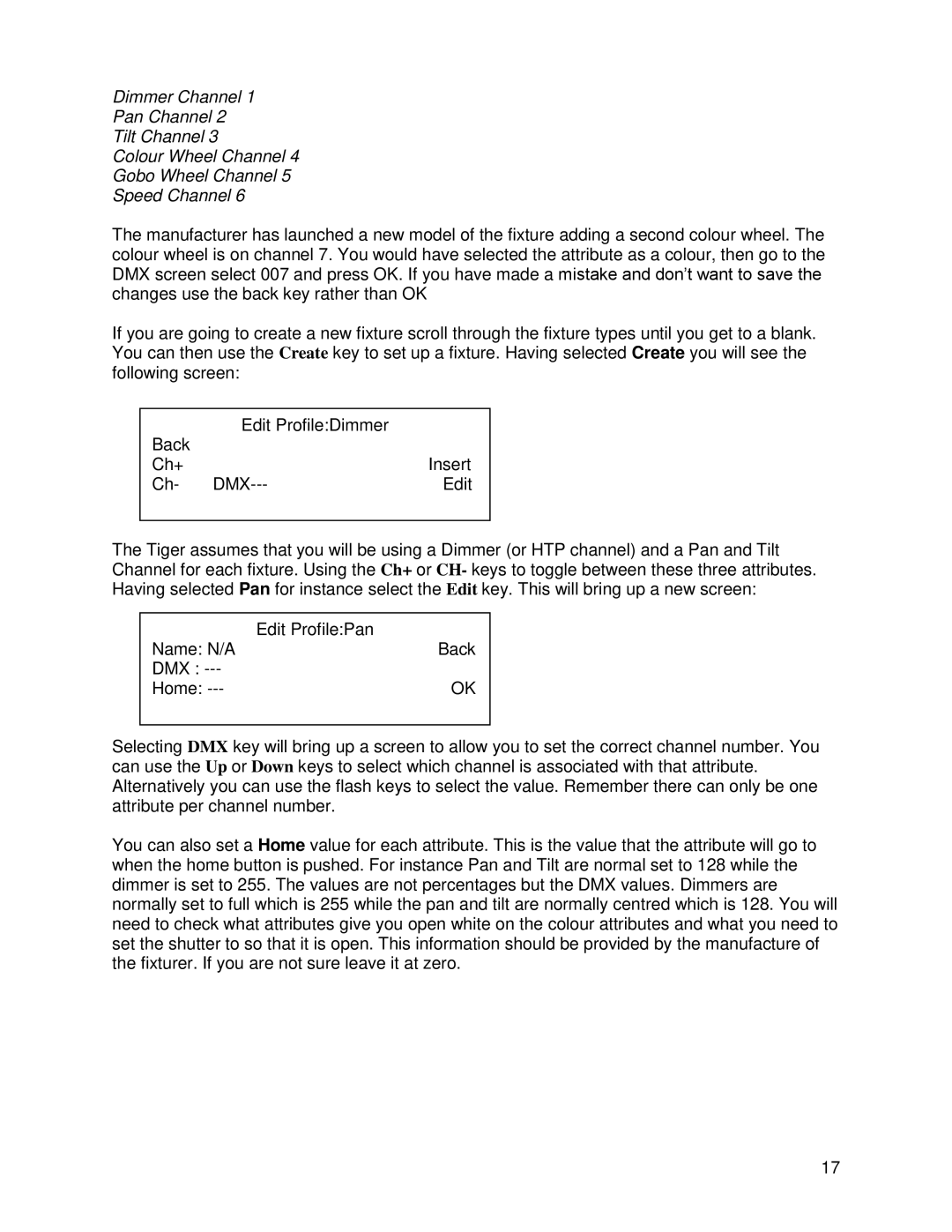 Chauvet DMX 60 user manual 