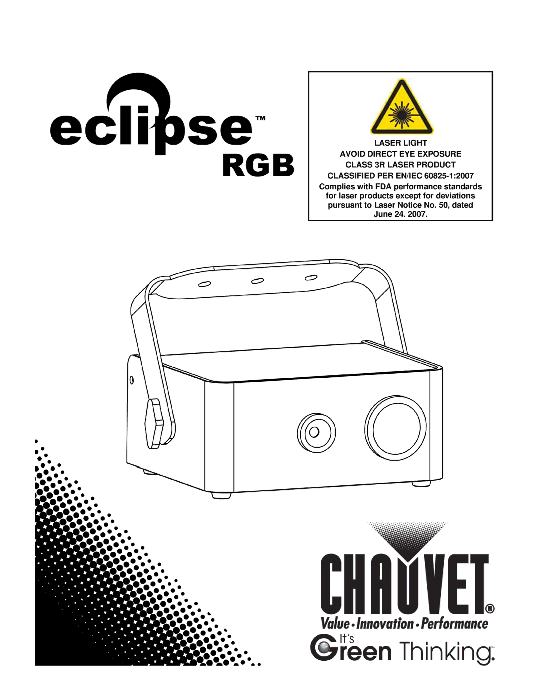 Chauvet EN1EC 60825-1:2007 manual 