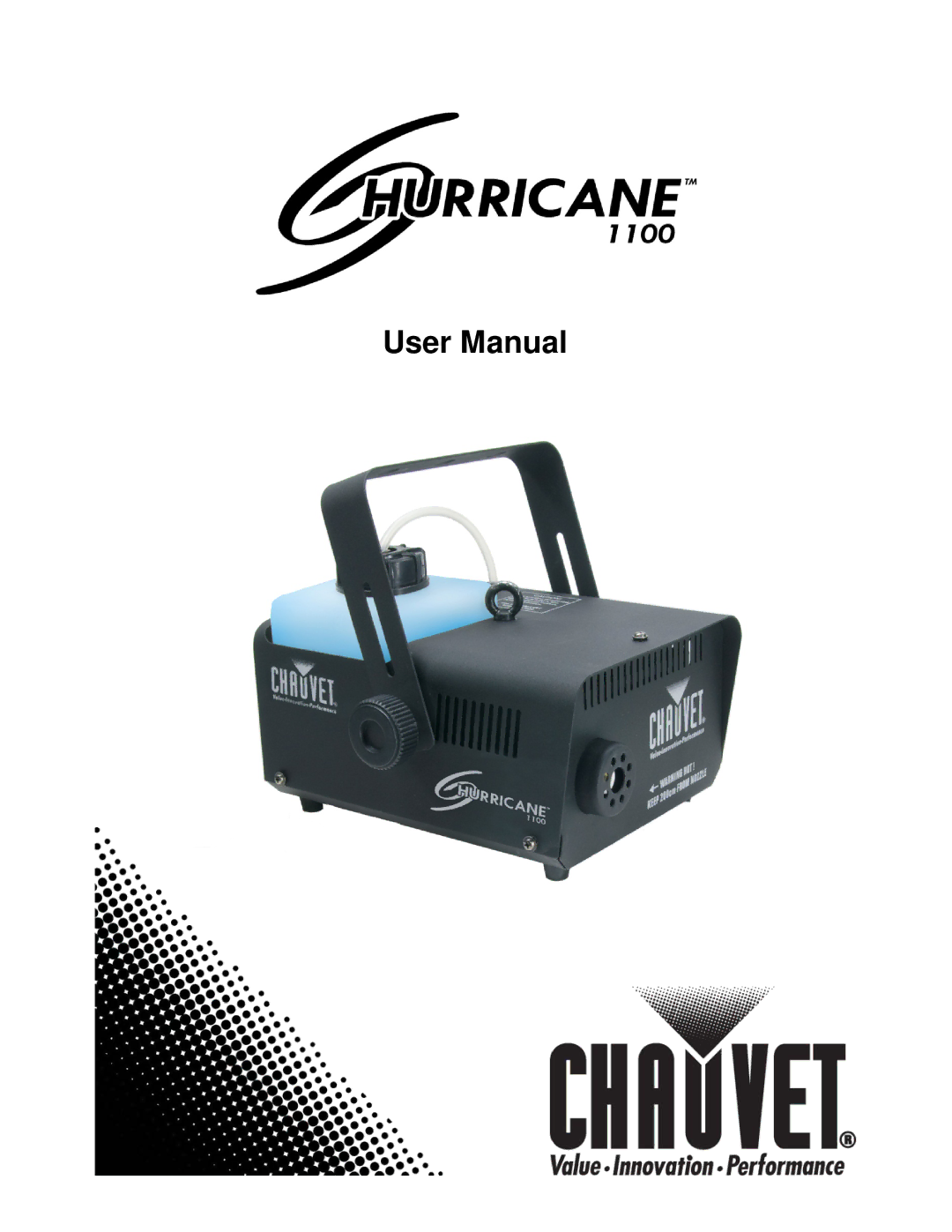 Chauvet Hurricane 1100 user manual 