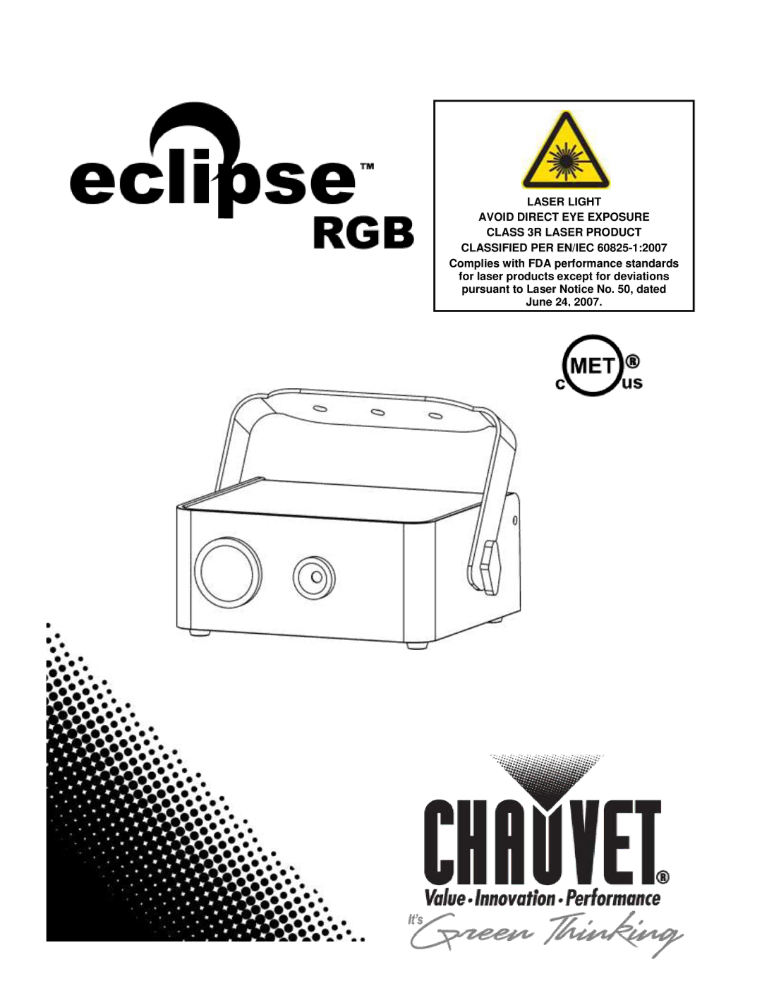 Chauvet model  EN, IEC 60825-1:2007 manual 