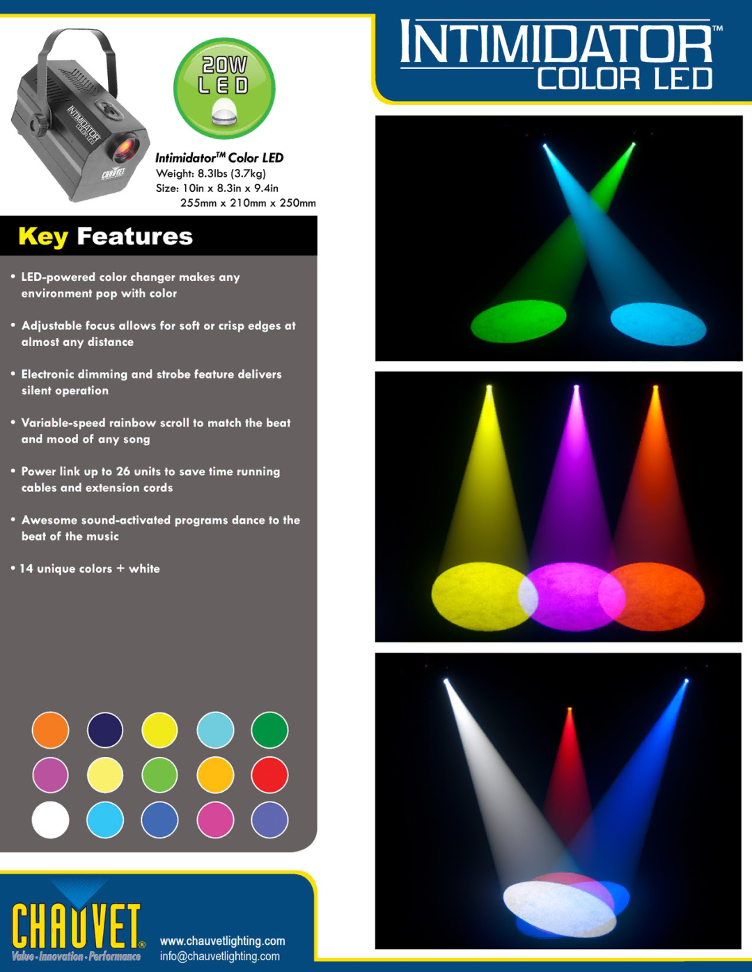 Chauvet Intimidator manual 