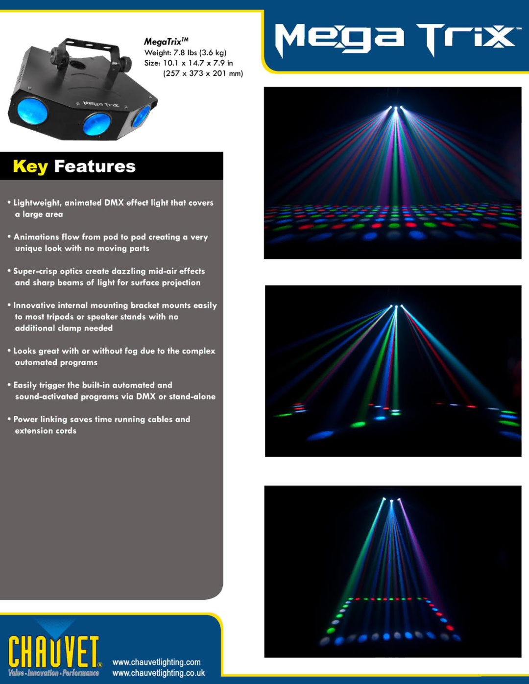 Chauvet MEGATRIX manual 