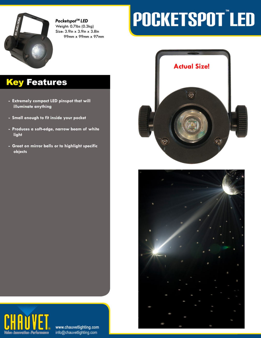 Chauvet Pocketspot LED manual 