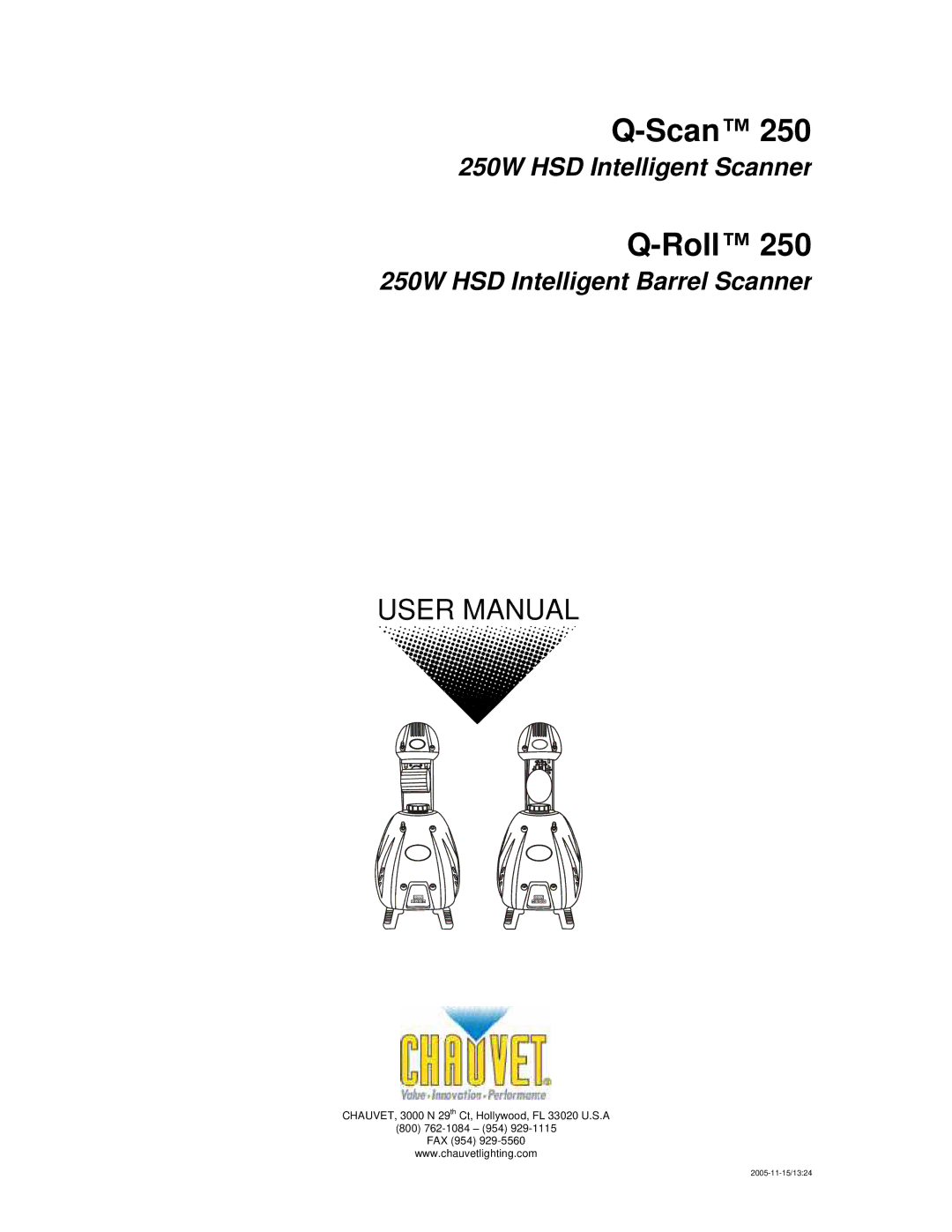 Chauvet Q-Scan 250 user manual 