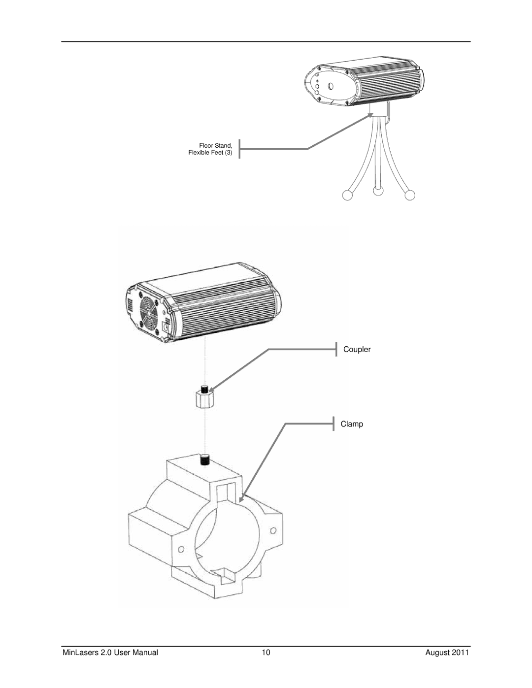 Chauvet RGX 2.0, FX 2.0 user manual Coupler Clamp August 