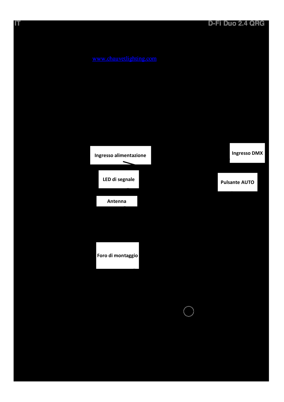 Chauvet TX, RX manual Contatti Funzionamento Alimentazione CA, Informazioni generali, D-Fi Duo 2.4 QRG 