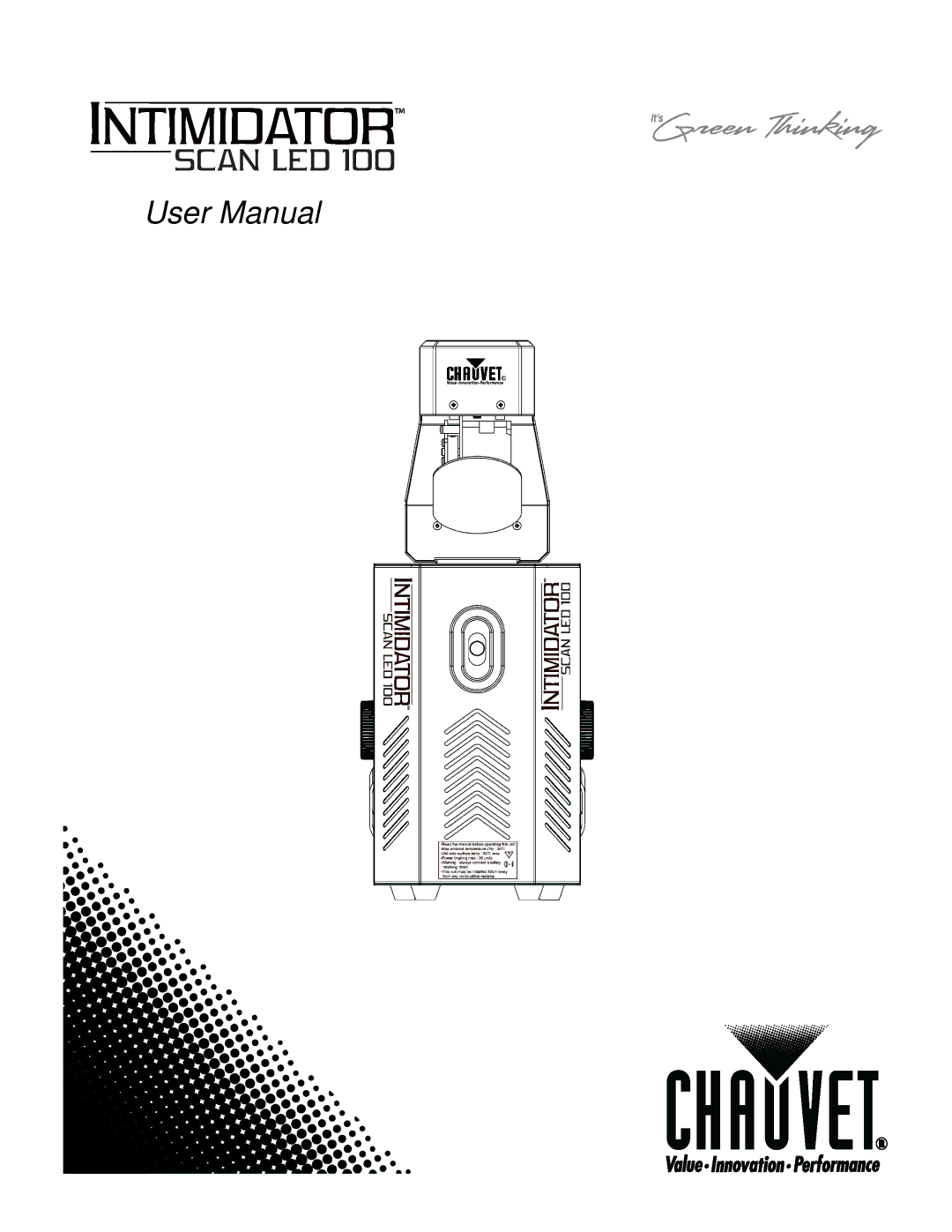 Chauvet SCAN LED 100 user manual 