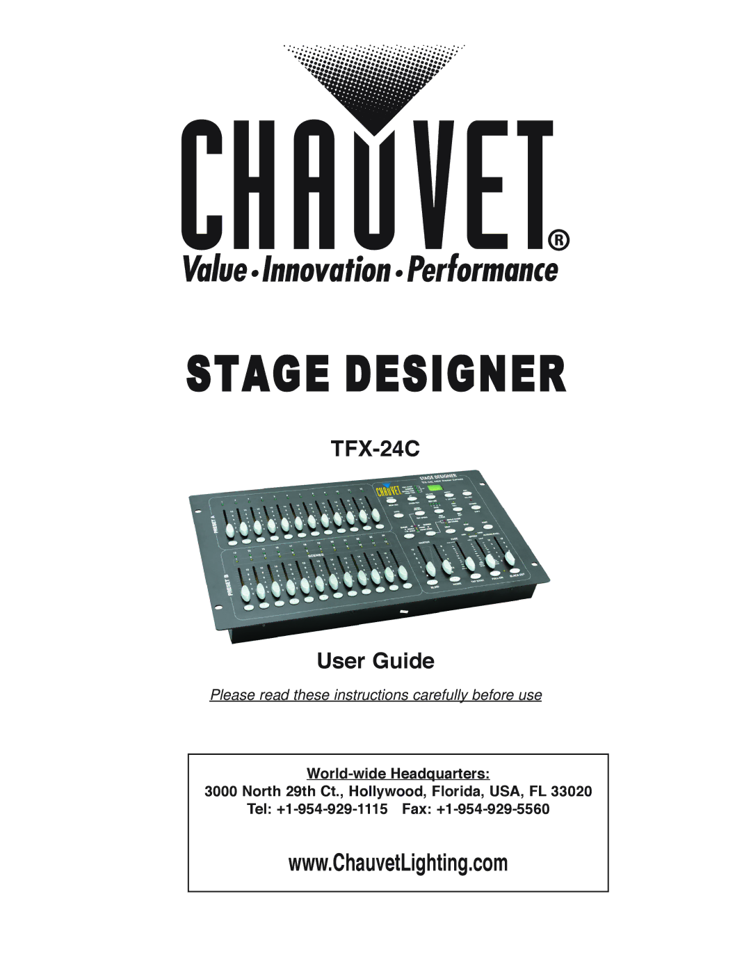 Chauvet TFX-24C manual Stage Designer 