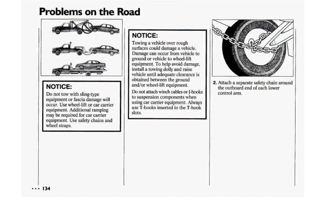 Chevrolet 1994 manual Problems on the Road 