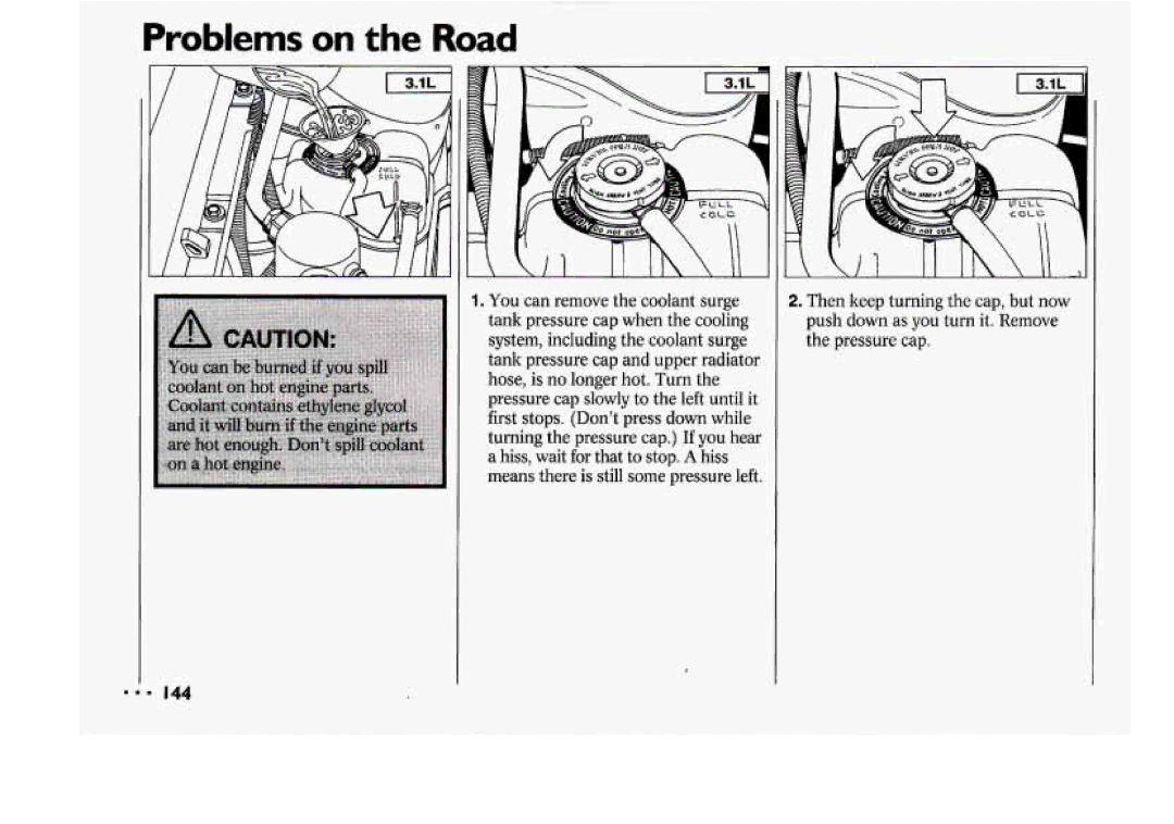 Chevrolet 1994 manual Problems on the Road 