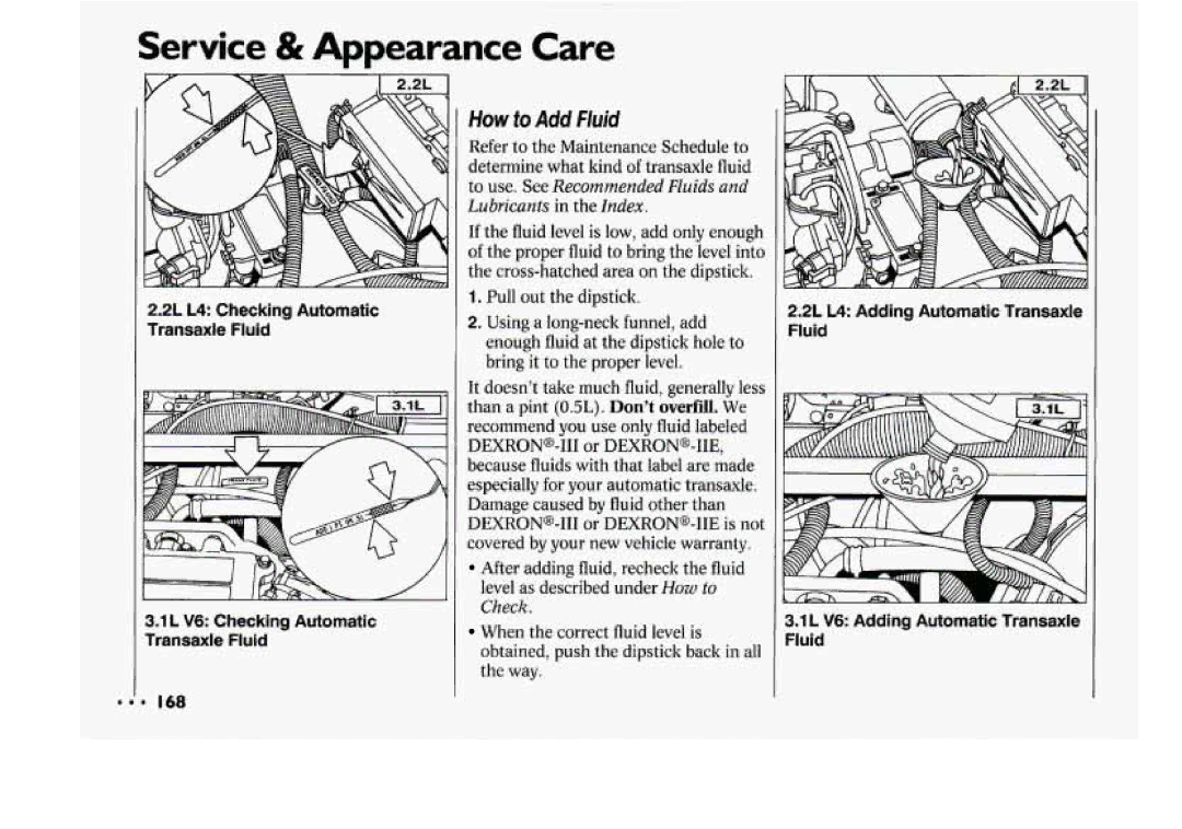 Chevrolet 1994 manual How to Add fluid 