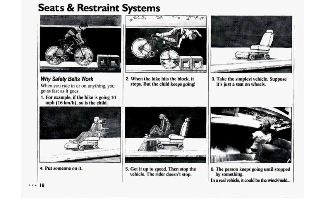 Chevrolet 1994 manual Why Safety Belts Work 