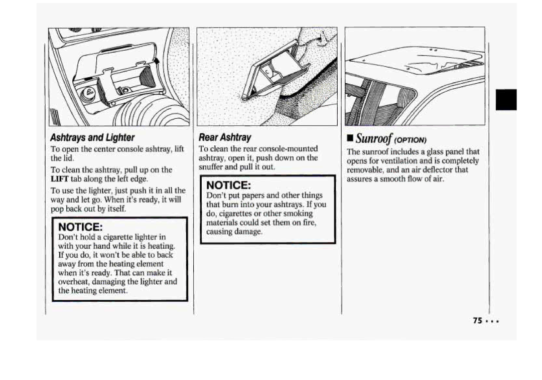 Chevrolet 1994 manual Ashtrays andlighter 