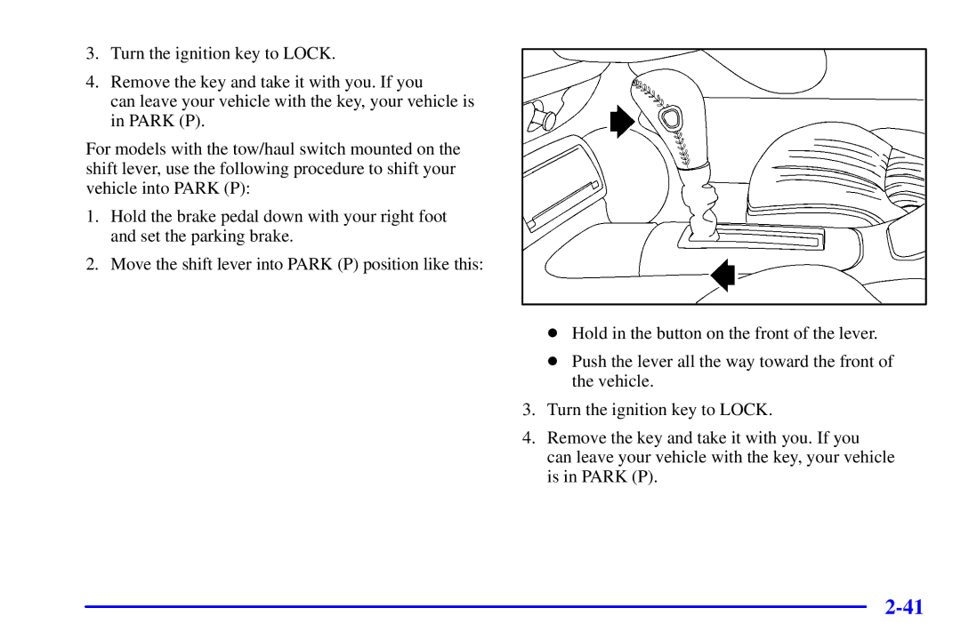 Chevrolet 2001 manual 