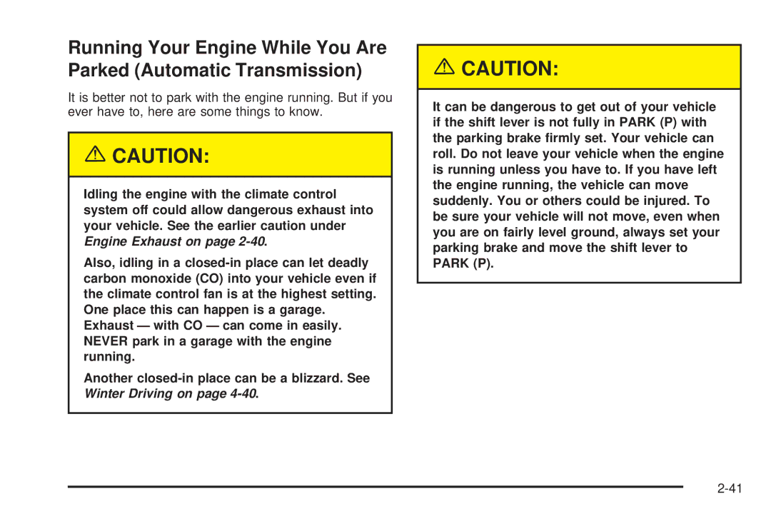 Chevrolet 2005 owner manual 