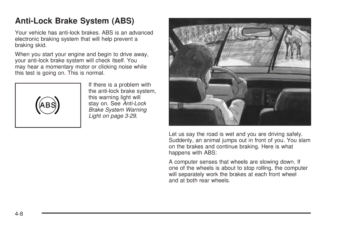 Chevrolet 2005 owner manual Anti-Lock Brake System ABS 