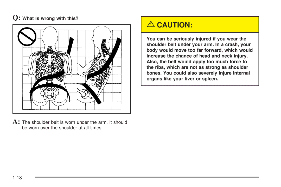 Chevrolet 2005 owner manual What is wrong with this? 