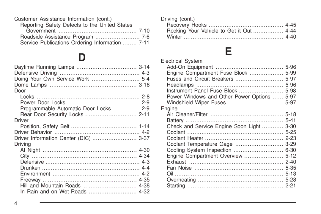 Chevrolet 2005 owner manual 