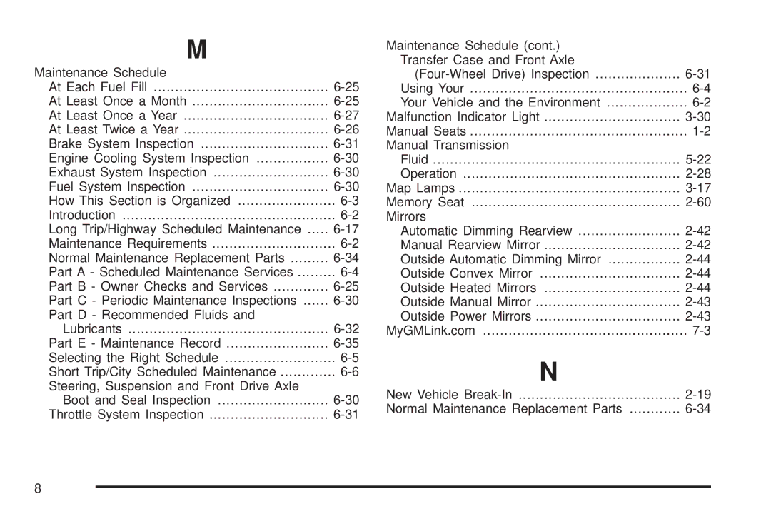 Chevrolet 2005 owner manual 