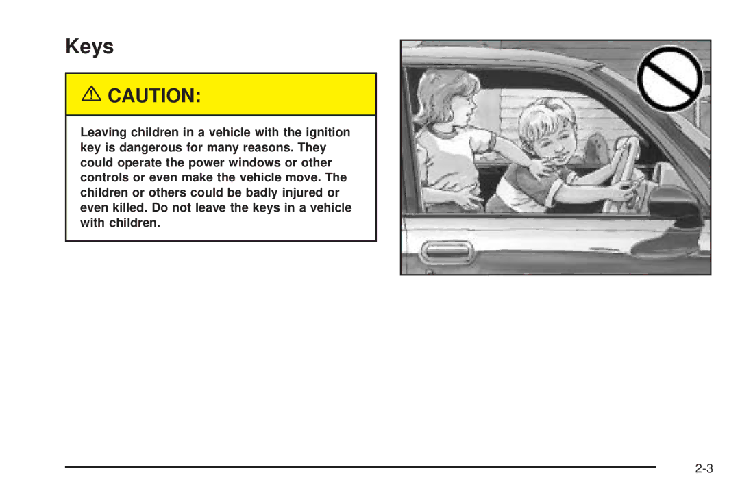 Chevrolet 2005 owner manual Keys 