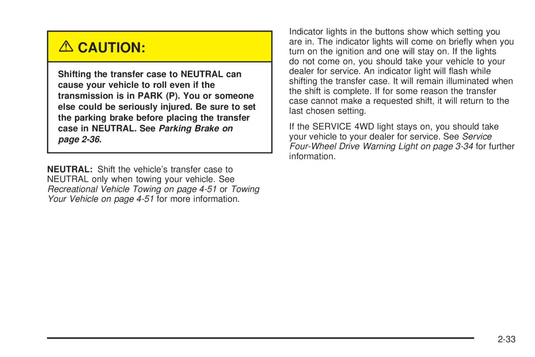 Chevrolet 2005 owner manual 