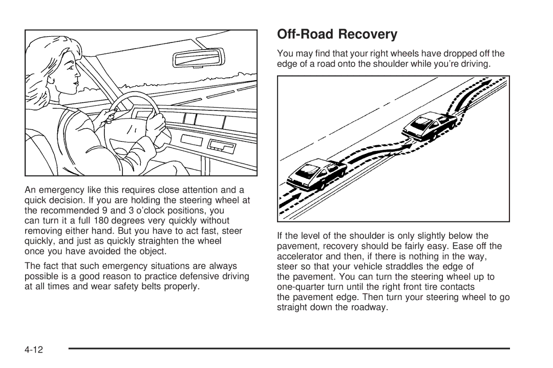 Chevrolet 2005 owner manual Off-Road Recovery 