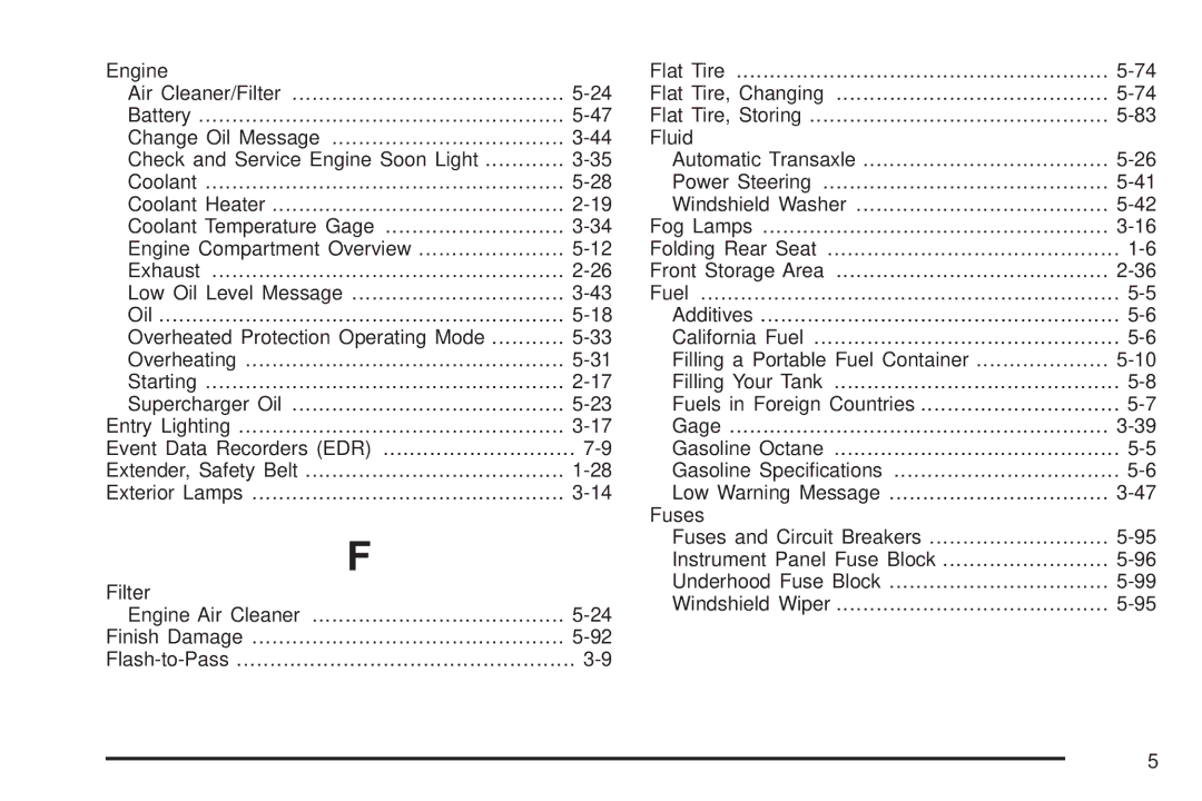 Chevrolet 2005 owner manual 