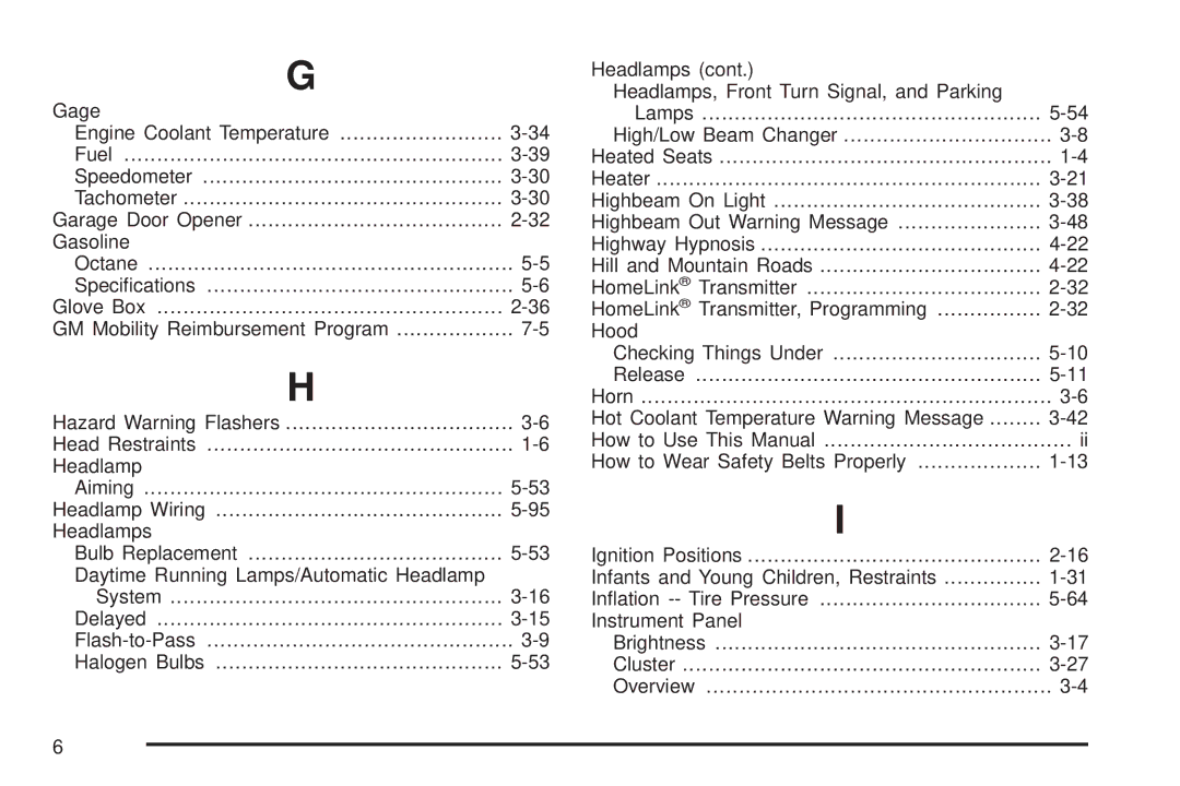 Chevrolet 2005 owner manual Brightness Cluster Overview 