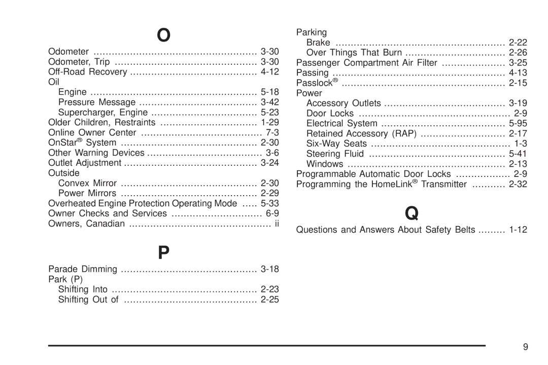 Chevrolet 2005 owner manual 