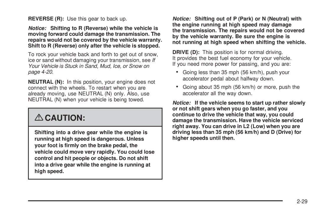 Chevrolet 2008 owner manual 