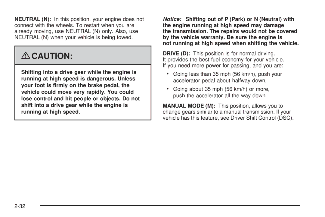 Chevrolet 2008 owner manual 