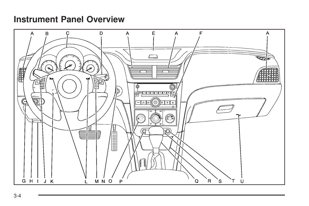 Chevrolet 2008 owner manual Instrument Panel Overview 