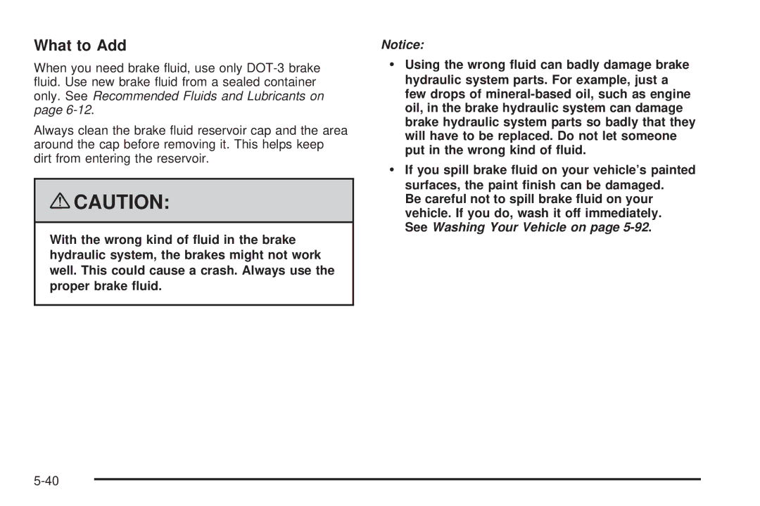 Chevrolet 2008 owner manual What to Add 