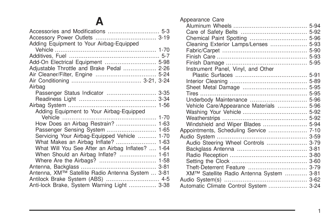 Chevrolet 2008 owner manual 