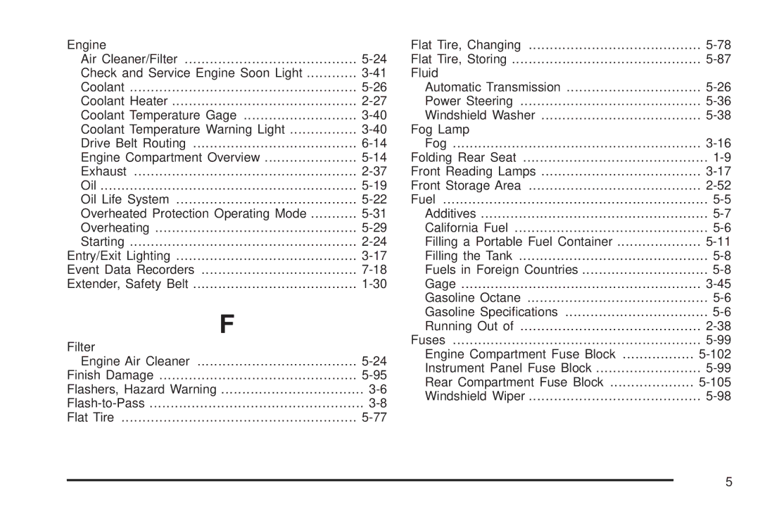 Chevrolet 2008 owner manual 102 