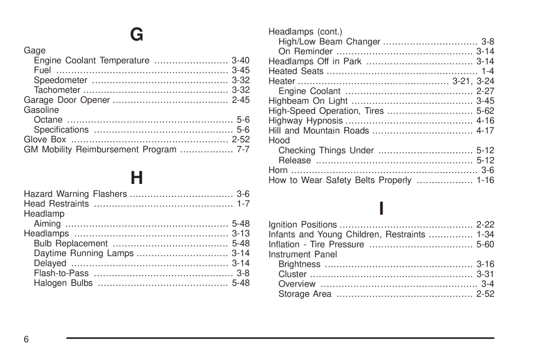 Chevrolet 2008 owner manual Brightness Cluster Overview Storage Area 