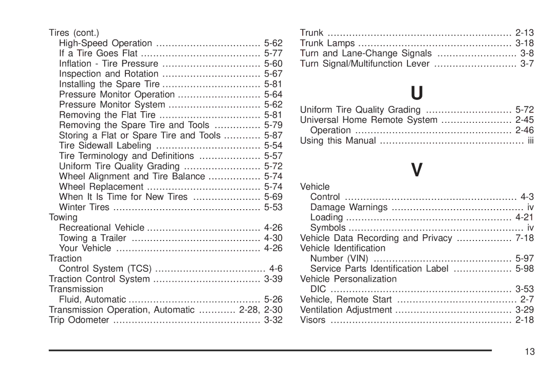 Chevrolet 2008 owner manual Dic 