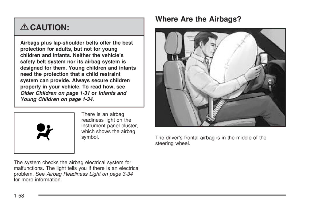 Chevrolet 2008 owner manual Where Are the Airbags? 