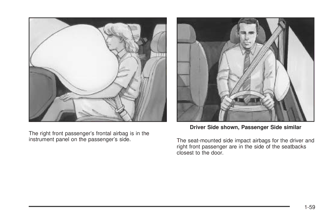Chevrolet 2008 owner manual Driver Side shown, Passenger Side similar 