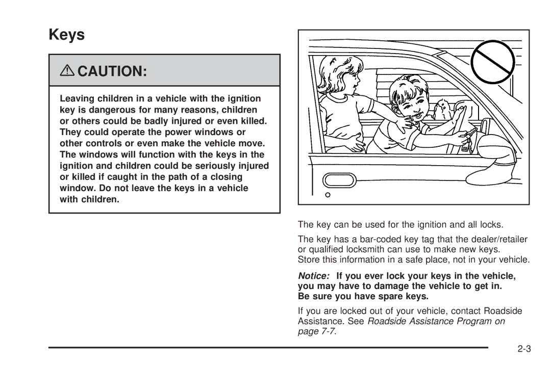 Chevrolet 2008 owner manual Keys 