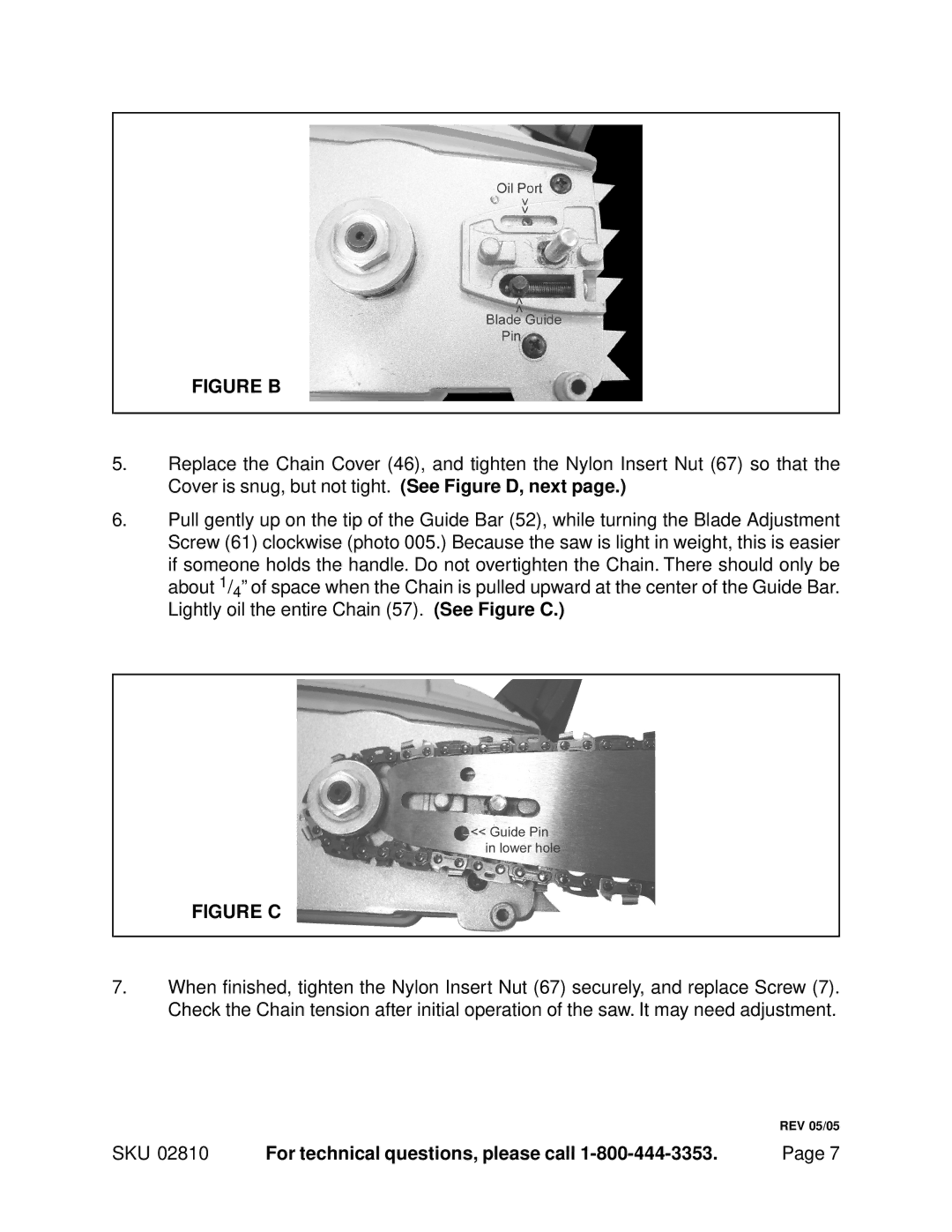 Chicago Electric 2810 manual Figure B 