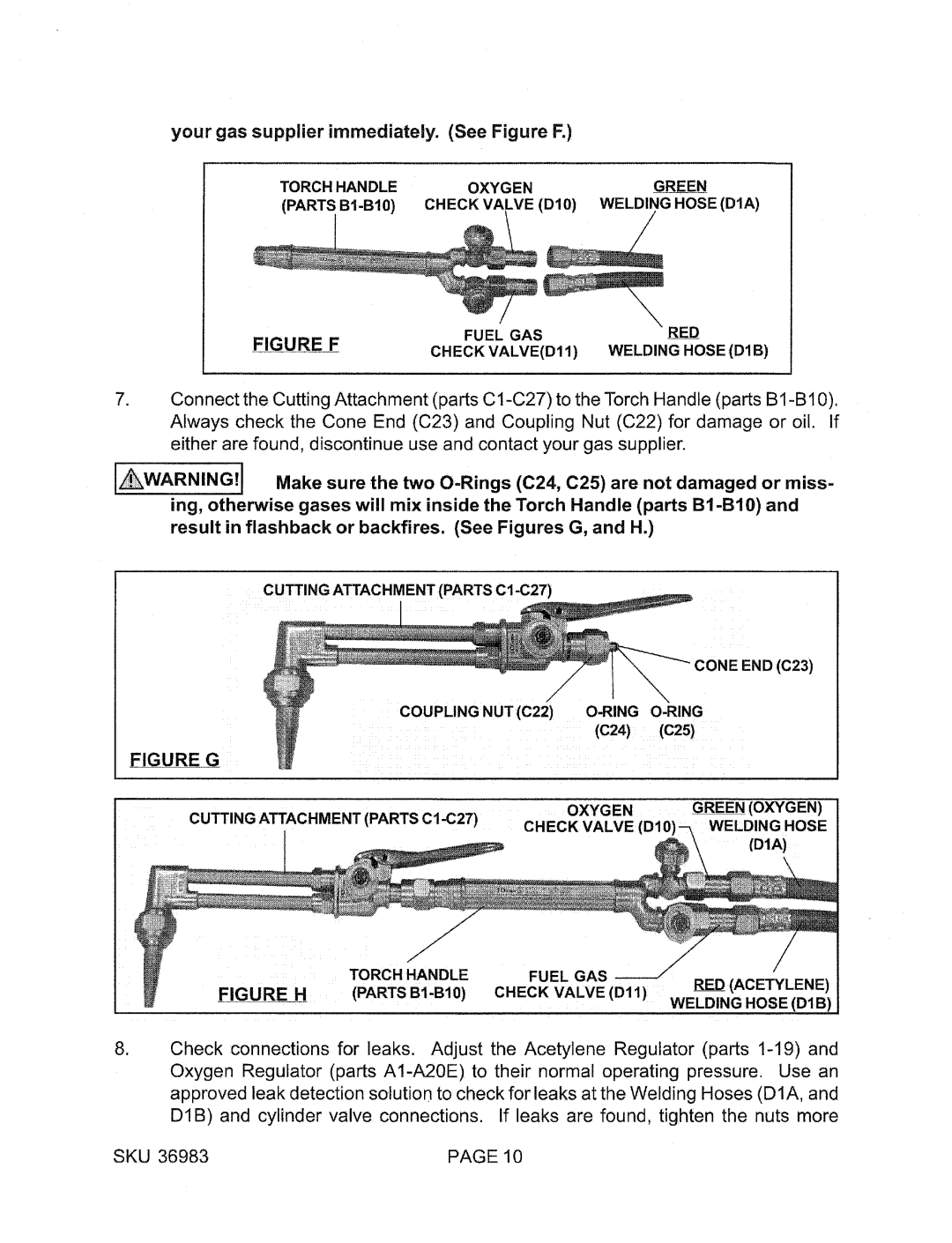 Chicago Electric 36983 manual 