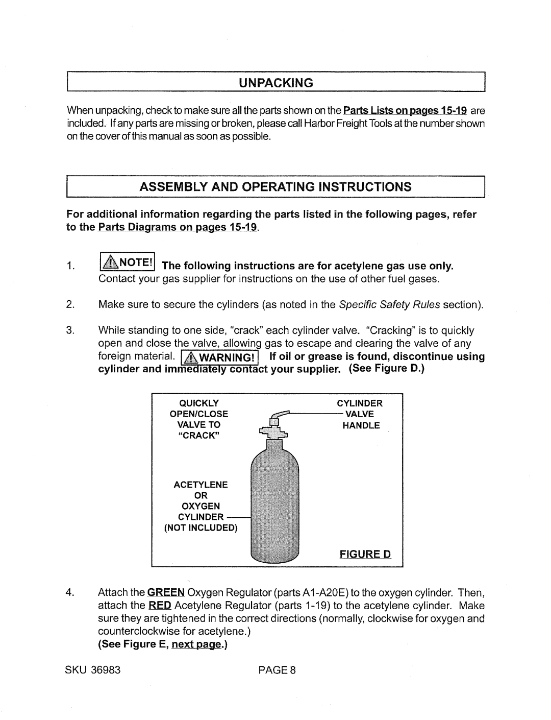 Chicago Electric 36983 manual 