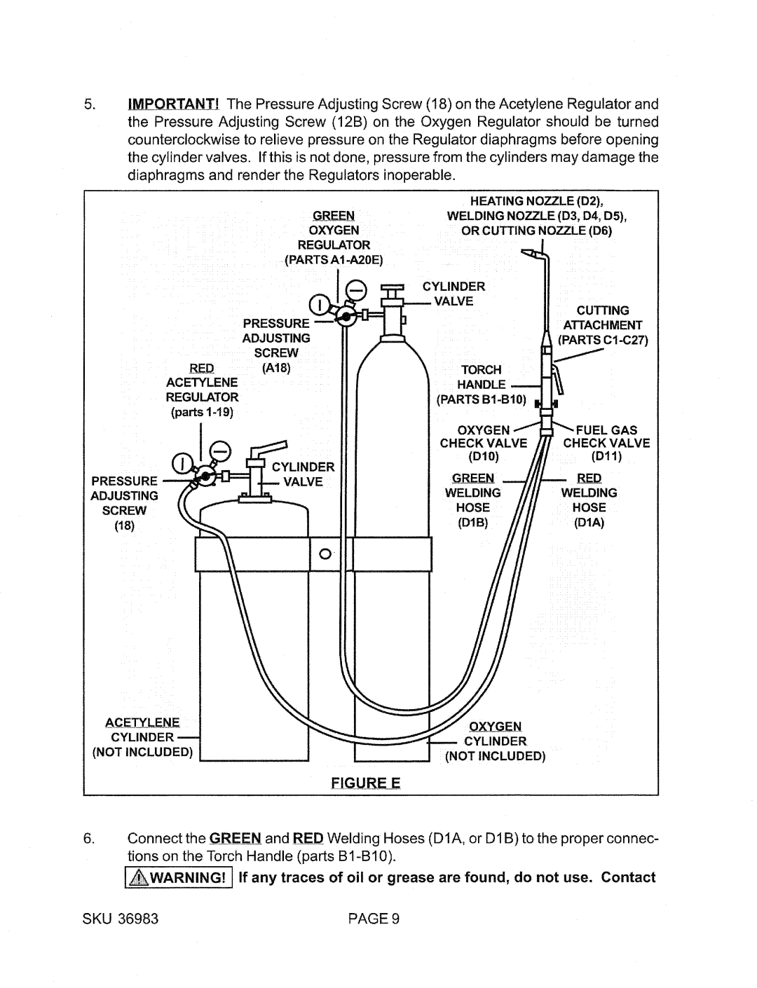 Chicago Electric 36983 manual 