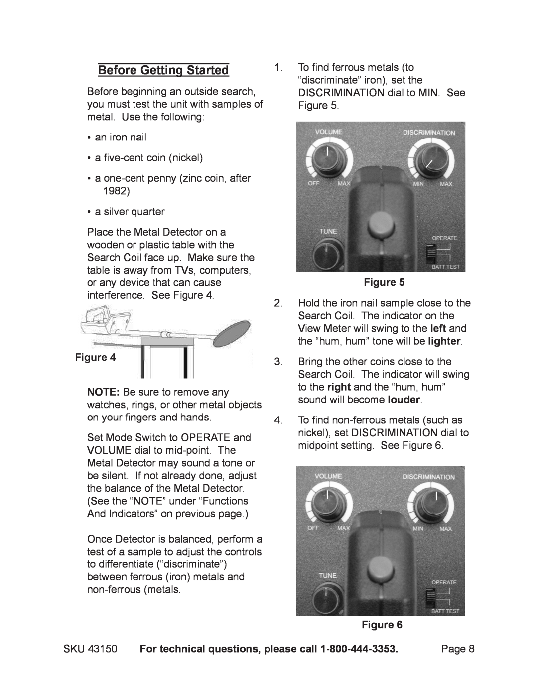 Chicago Electric 43150 operating instructions Before Getting Started 