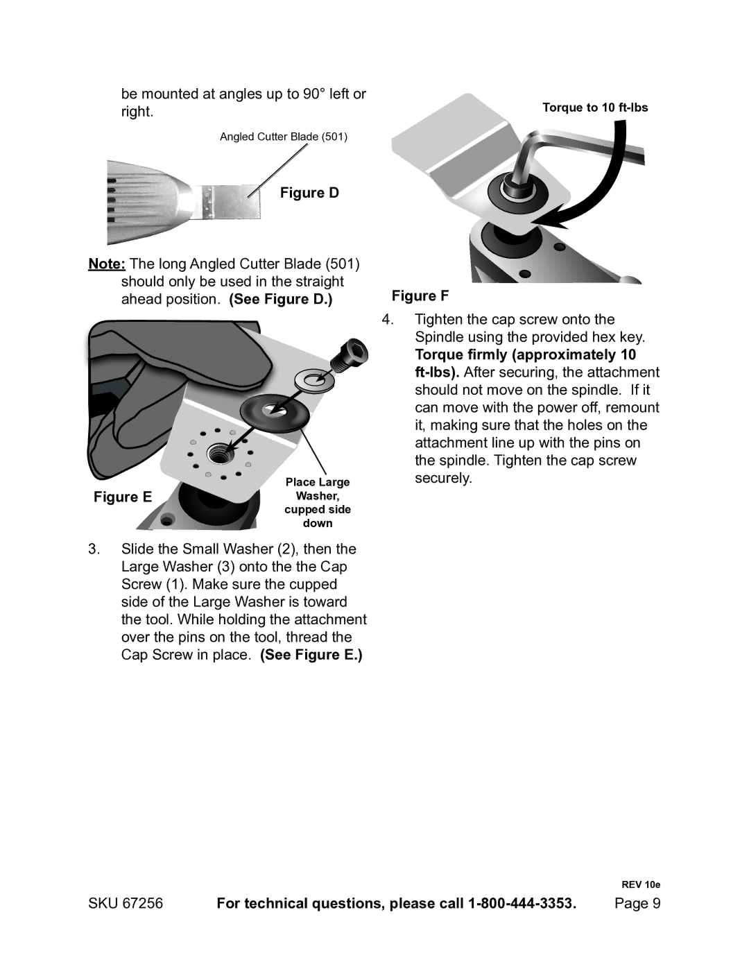 Chicago Electric 67256 operating instructions Figure D 