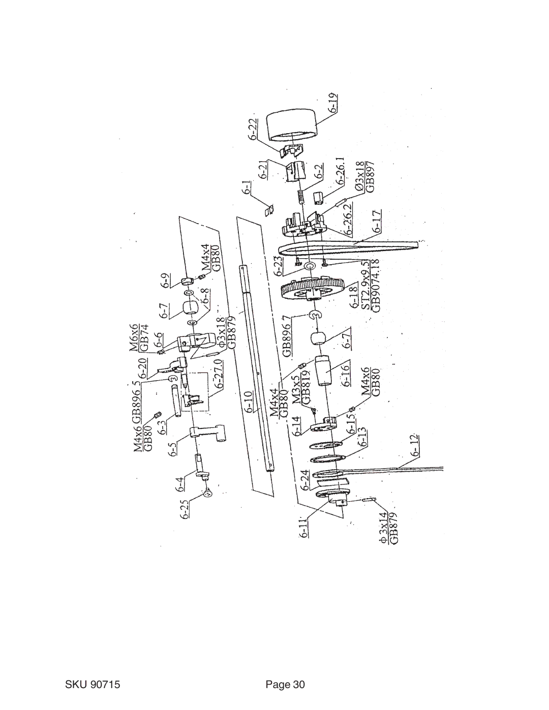 Chicago Electric 90715 manual Sku 