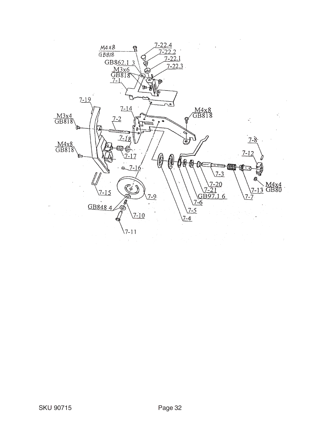 Chicago Electric 90715 manual Sku 