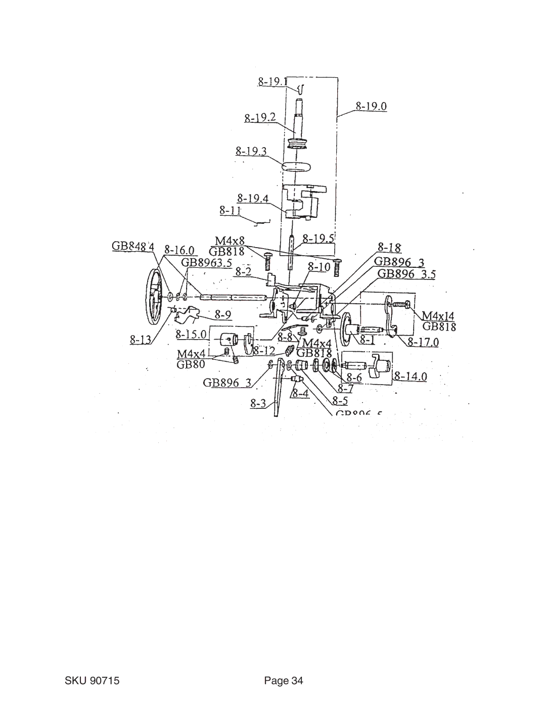 Chicago Electric 90715 manual Sku 