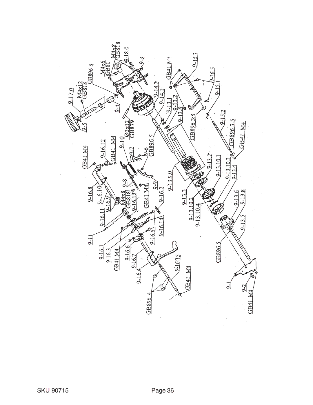 Chicago Electric 90715 manual Sku 